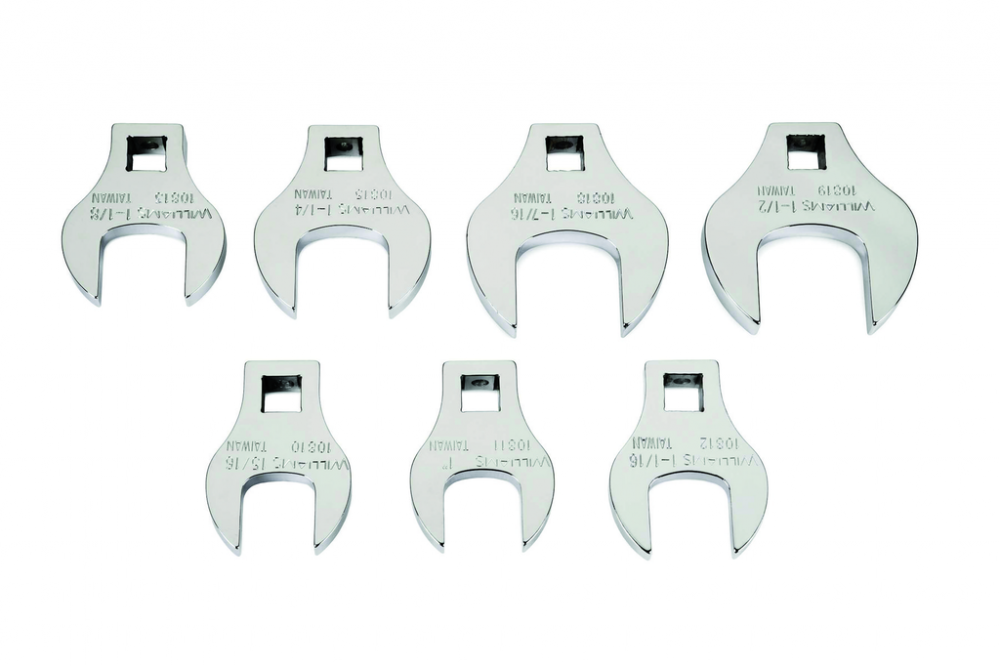 1/2&#34; Drive Crowfoot Wrench Set, Open End, SAE, High Polished Chrome Finish, 7 pcs<span class=' ItemWarning' style='display:block;'>Item is usually in stock, but we&#39;ll be in touch if there&#39;s a problem<br /></span>