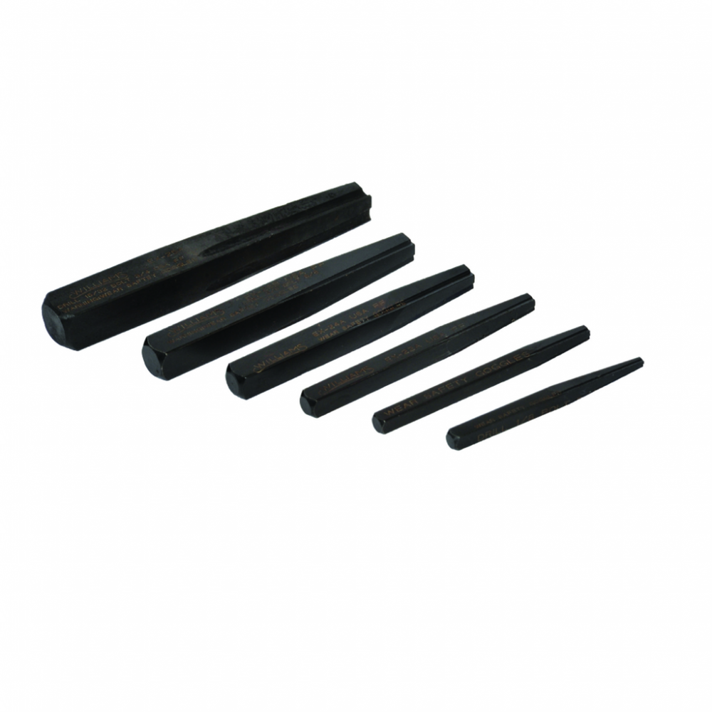 6 pc Fluted Screw Extractor Set<span class=' ItemWarning' style='display:block;'>Item is usually in stock, but we&#39;ll be in touch if there&#39;s a problem<br /></span>