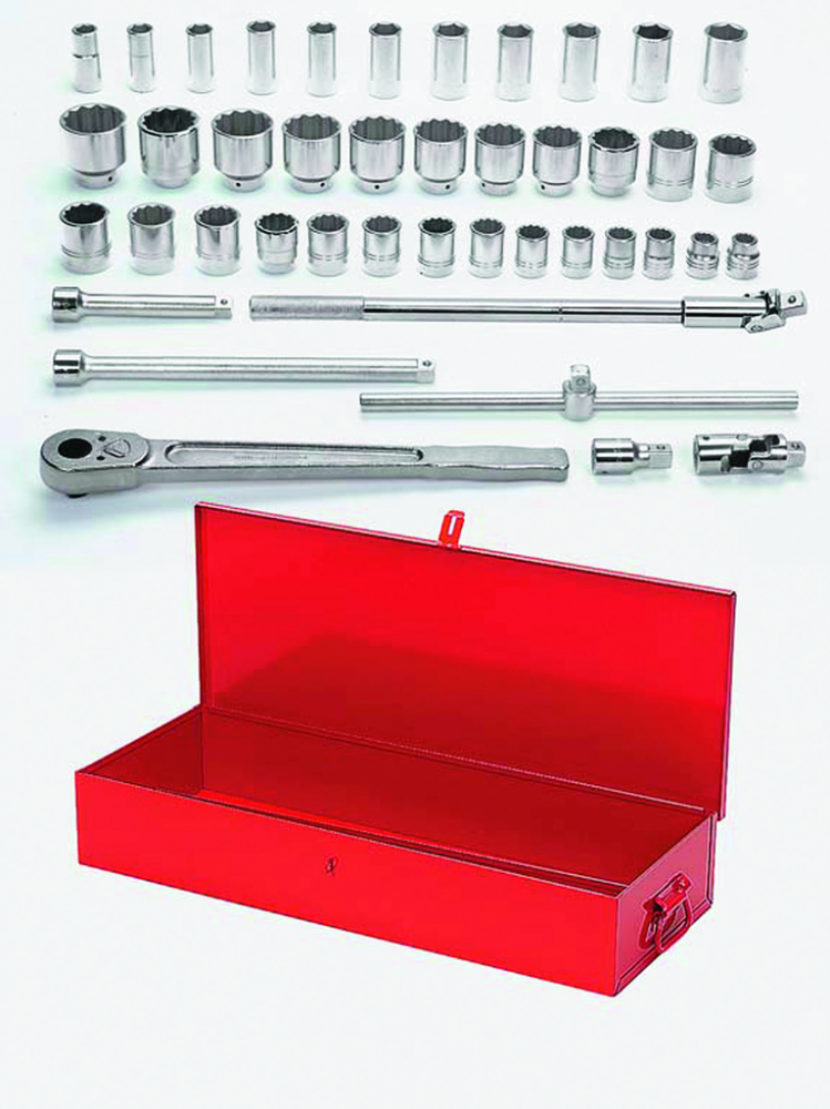 43 pc 1/2&#34; Drive -Point SAE Shallow and Deep Socket and Drive Tool Set Packed Cardboard Box<span class=' ItemWarning' style='display:block;'>Item is usually in stock, but we&#39;ll be in touch if there&#39;s a problem<br /></span>