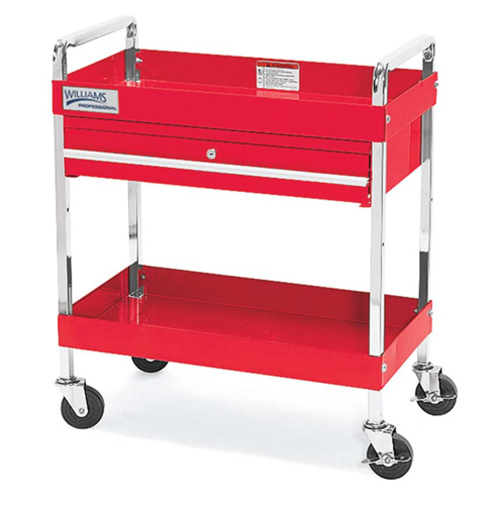 2 Shelves with Locking Drawer Service Cart Blue<span class=' ItemWarning' style='display:block;'>Item is usually in stock, but we&#39;ll be in touch if there&#39;s a problem<br /></span>