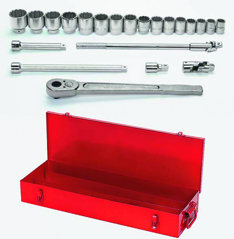 22 pc 3/4&#34; Drive -Point SAE Shallow Socket and Drive Tool Set Packed Cardboard Box<span class=' ItemWarning' style='display:block;'>Item is usually in stock, but we&#39;ll be in touch if there&#39;s a problem<br /></span>