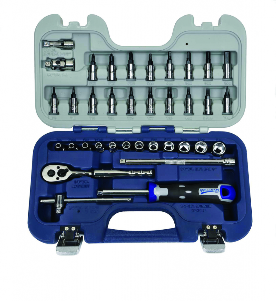 32 pc 1/4&#34; & 3/8&#34; Drive -Point SAE & Metric Bit Bit Socket Set Compact Case<span class=' ItemWarning' style='display:block;'>Item is usually in stock, but we&#39;ll be in touch if there&#39;s a problem<br /></span>