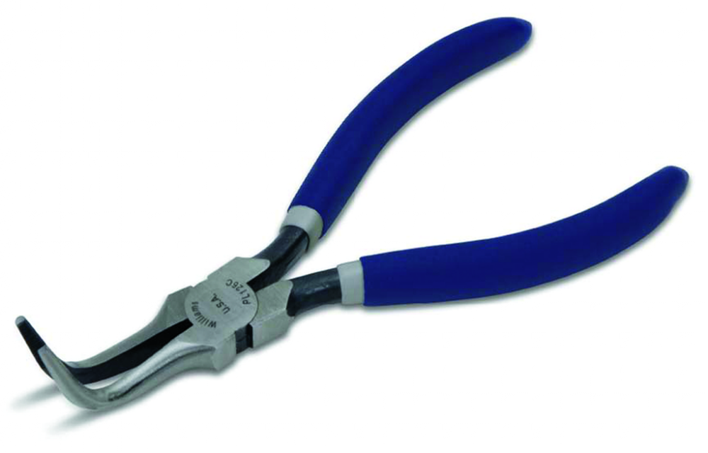 6-1/4&#34; Thin Bent Chain Nose Pliers<span class=' ItemWarning' style='display:block;'>Item is usually in stock, but we&#39;ll be in touch if there&#39;s a problem<br /></span>