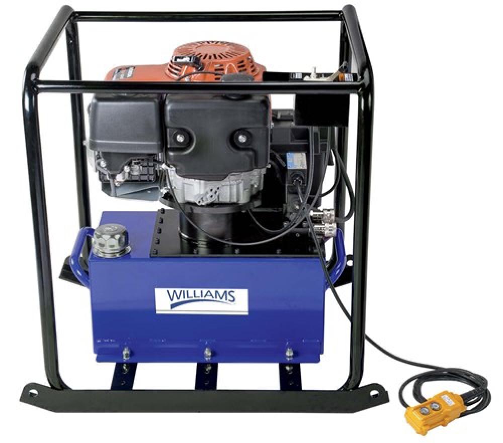 10.2 Hp 5 Gallon Reservoir, 3 Position, 4 Way Solenoid Valve Gas Engine Pump<span class='Notice ItemWarning' style='display:block;'>Item has been discontinued<br /></span>