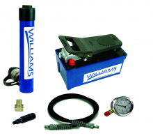 Williams JHW1AP25T06 - 25 Ton, 6" Stroke Single Acting Cylinder And Single Acting Air Pump