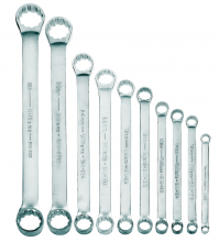 Williams JHWMWS-BWM10 - 10 pc Metric Double Head 10Â° Offset Box End Wrench Set