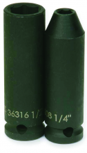 Williams JHW36330 - 3/8" Drive Deep Impact Sockets, 6-Point, SAE