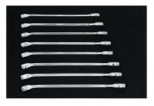 Williams JHWFMWS-18A2 - 8 pc Metric 12-Point SUPERCOMBO® Combination Wrench Set in 1/3 Foam Drawer Inset (17-24 mm)