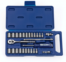 Williams JHW50672B - 27 pc 12 Drive 12-Point SAE and Metric Socket and Drive Tool Set packed in Compact Case Set