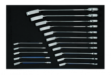 Williams JHWFMWS-16RC - 16 pc Metric Ratcheting Combination Wrench Set in 1/3 Foam Drawer Inset (8-25 mm)