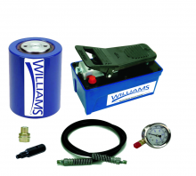 Williams JHW1AP30T02L - Air Pump and 30 Ton Low Profile Hydraulic Cylinder Combination Set