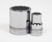 Williams JHWSTM-1220 - 1/2" Drive 12-Point Metric 20 mm Shallow Socket