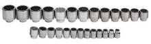 Williams JHWWSH-26RC - 26 pc 3/4" Drive 6-Point SAE Shallow Socket Set