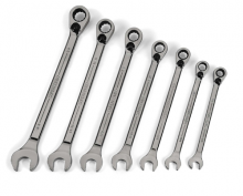 Williams JHWWS1170RCU - 7 pc 12-Point SAE Reversible Ratcheting Combination Wrench