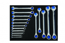 Williams JHWFWS-1122NRC - 16 pc SAE Ratcheting Combination Wrench Set in 1/3 Foam Drawer Inset (1/4 to 1-1/4)