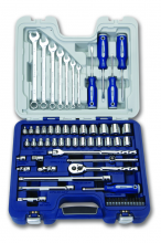 Williams JHW50605B - 63 pc 3/8" Drive Socket, Screwdriver, and Wrench Set