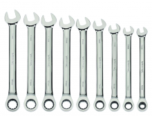 Williams JHMWS1123NRC - 9 pc Metric Combination Ratcheting Wrench Set