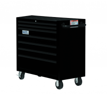 Williams JHWW40RC7B - 40" Wide x 20" Deep Seven-Drawer Professional Series Roll Cabinet Black