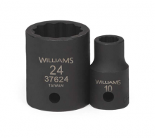 Williams JHW37617 - 1/2" Drive 12-Point Metric 17 mm Shallow Impact Socket