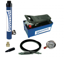 Williams JHW1AP10T10T - 10 Ton, 10" Stroke Threaded Hole Cylinder And Single Acting Air Pump