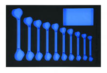 Williams JHWF378213FM - 1/3 Foam Drawer Inset Only for 10 pc SAE Double Open End Angle Wrench Set (3/8 to 1)