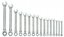 Williams JHWS-1122NRC - 16 pc SAE Combination Ratcheting Wrench Set