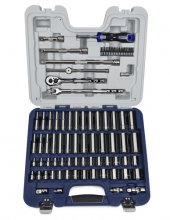 Williams JHW50607B - 79 pc 6 and 12 Drive 6 and 12-Point SAE and Metric Deluxe Socket and Drive Tool Set