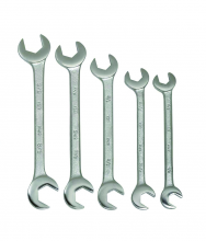 Williams JHW3780 - 5 pc SAE 15Â° - 60Â° Double Open End Angle-head Wrench Set