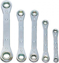 Williams JHWMWS-30 - 5 pc Metric Double Head Ratcheting Box Wrench Set