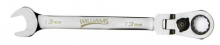 Williams JHW1208MRCF - 8 mm 12-Point Metric Flex-Head Reversible Ratcheting Combination Wrench