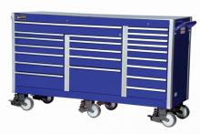 Williams 50990BL - 73 Wide 21 Drawer Roll Cabinet, Heavy Industrial, Blue