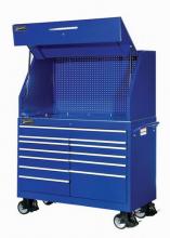 Williams 50885BL - 54 Wide x 24-1/2 Deep 12 Drawer Roll Cabinet, Heavy Industrial, Blue