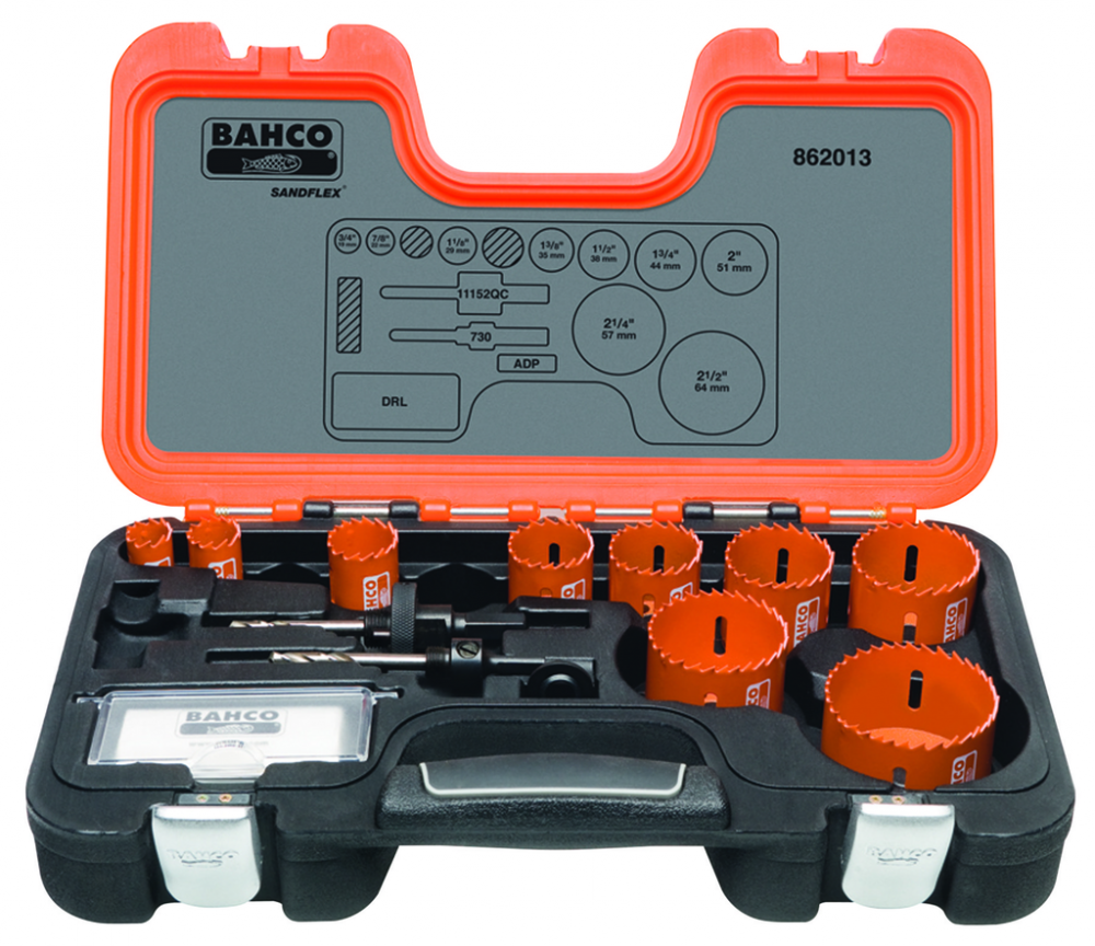 13 pc Sandflex® Bi-Metal Holesaw Set<span class=' ItemWarning' style='display:block;'>Item is usually in stock, but we&#39;ll be in touch if there&#39;s a problem<br /></span>