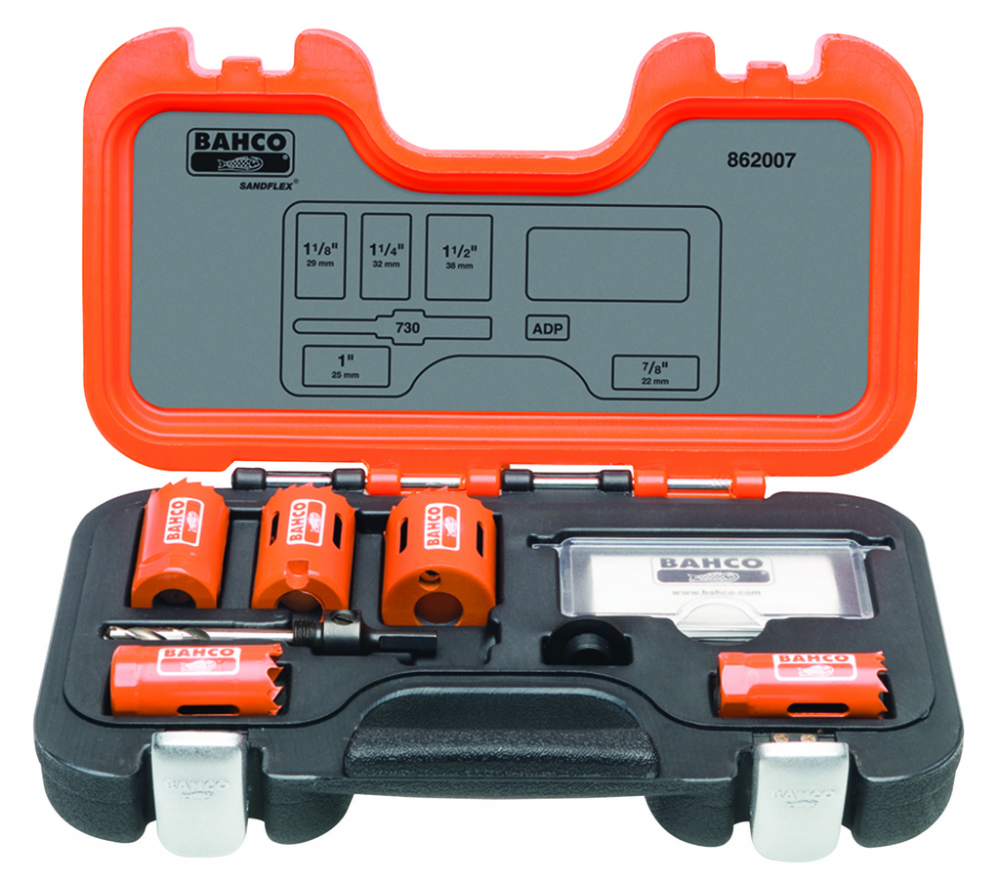 7 pc Sandflex® Bi-Metal Holesaw Set<span class=' ItemWarning' style='display:block;'>Item is usually in stock, but we&#39;ll be in touch if there&#39;s a problem<br /></span>