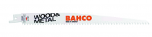 Bahco BAH901282SL5 - 5 Pack 12" Bi-Metal Reciprocating Saw Blade 8/12 Teeth Per Inch For Cutting Wood and Metal