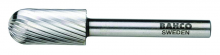 Bahco BAHHSGC1225M - 1/2" Head Diameter High Speed Steel Rotary Burrs Cylinder Round Nose Medium Toothing