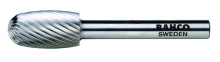 Bahco BAHHSGE1222E - 1/2" Head Diameter High Speed Steel Rotary Burrs Oval Extra Coarse Toothing