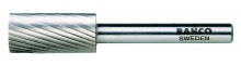 Bahco BAHHSGC1225E - 1/2" Head Diameter High Speed Steel Rotary Burrs Cylinder Round Nose Coarse Toothing