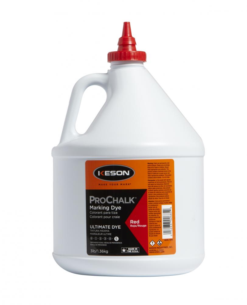 PROCHALK® LEVEL 5, STAINING DYE, RED, 3 LBS<span class=' ItemWarning' style='display:block;'>Item is usually in stock, but we&#39;ll be in touch if there&#39;s a problem<br /></span>