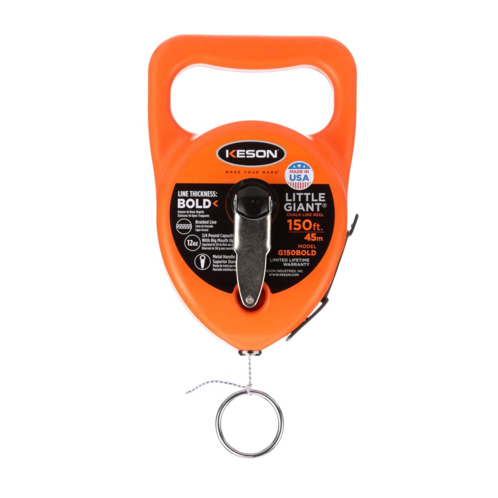 LITTLE GIANT CHALK LINE REEL, 150&#39;, 2.0MM BOLD STRING, ABS<span class=' ItemWarning' style='display:block;'>Item is usually in stock, but we&#39;ll be in touch if there&#39;s a problem<br /></span>