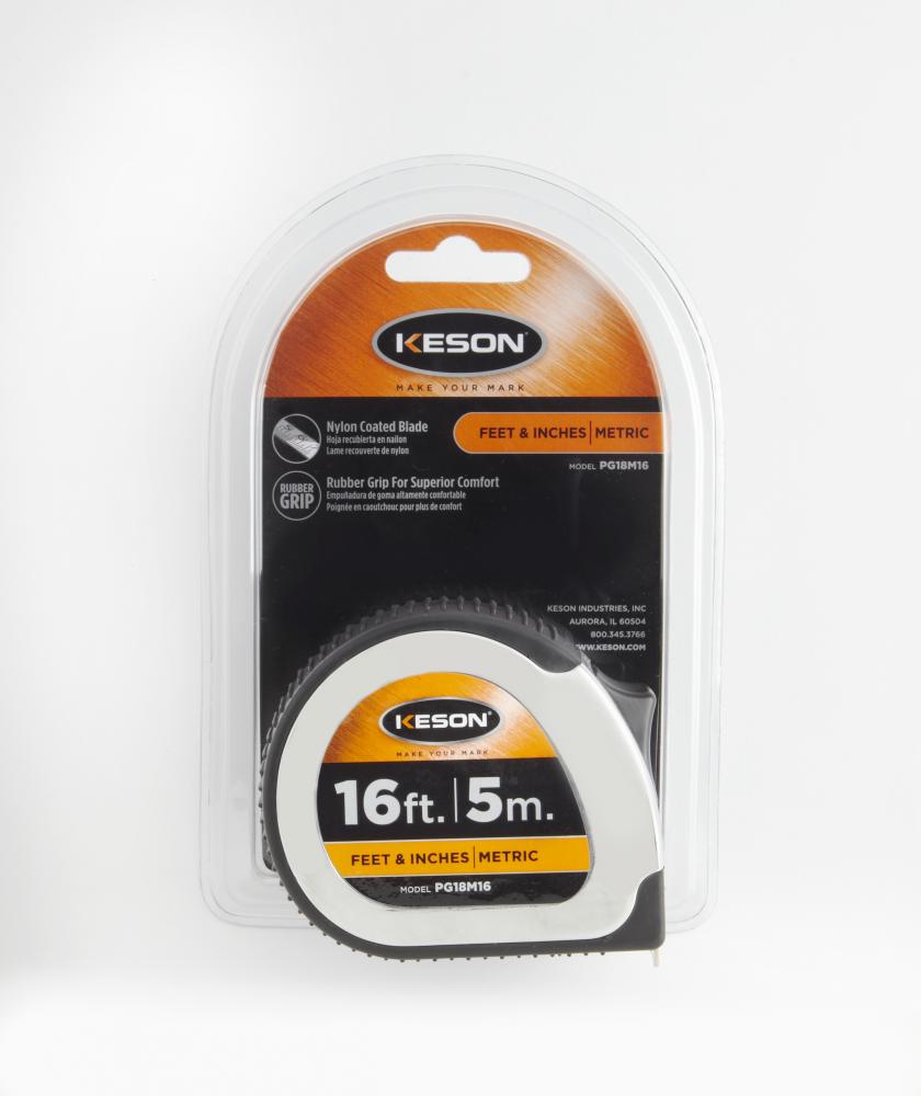 16 FT x 1 IN, NYLON COATED STEEL BLADE, UNITS: FT, 1/8, 1/16, CHROME *while supplies last<span class=' ItemWarning' style='display:block;'>Item is usually in stock, but we&#39;ll be in touch if there&#39;s a problem<br /></span>