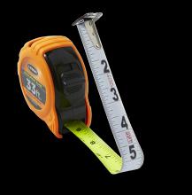 Keson PG181033UB - 33' POCKET TAPE ULTRA BRIGHT DUAL BLADE W/GRIP, UNITS: FT, 1/10, 1/100, & FT, 1/8, 1/16