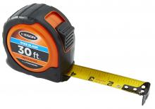 Keson PG1830WIDEV - 30 FT x 1 3/16 IN, WIDE, NYLON COATED STEEL BLADE, UNITS: FT, IN, 1/8, 1/16, ORANGE