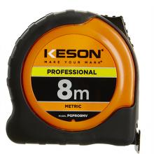 Keson PGPRO8MV - 8M x 1 IN, PRO CASE, NYLON COATED STEEL BLADE, UNITS: M, CM, MM, ORANGE *NEW ITEM