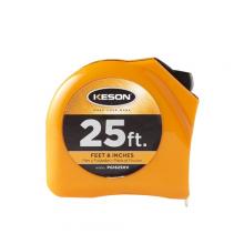 Keson PGT18M25V - 25 FT x 1 IN, TOGGLE LOCK, NYLON COATED STEEL BLADE, UNITS: FT, 1/8, 1/16, ORANGE