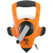 Keson NRS18M330 - 330 FT, UNITS: IN, 1/8 & M, CM, MM , 2X NYLON COATED TAPE 3X1 REWIND MEASURE WITH DOUBLE HOOK