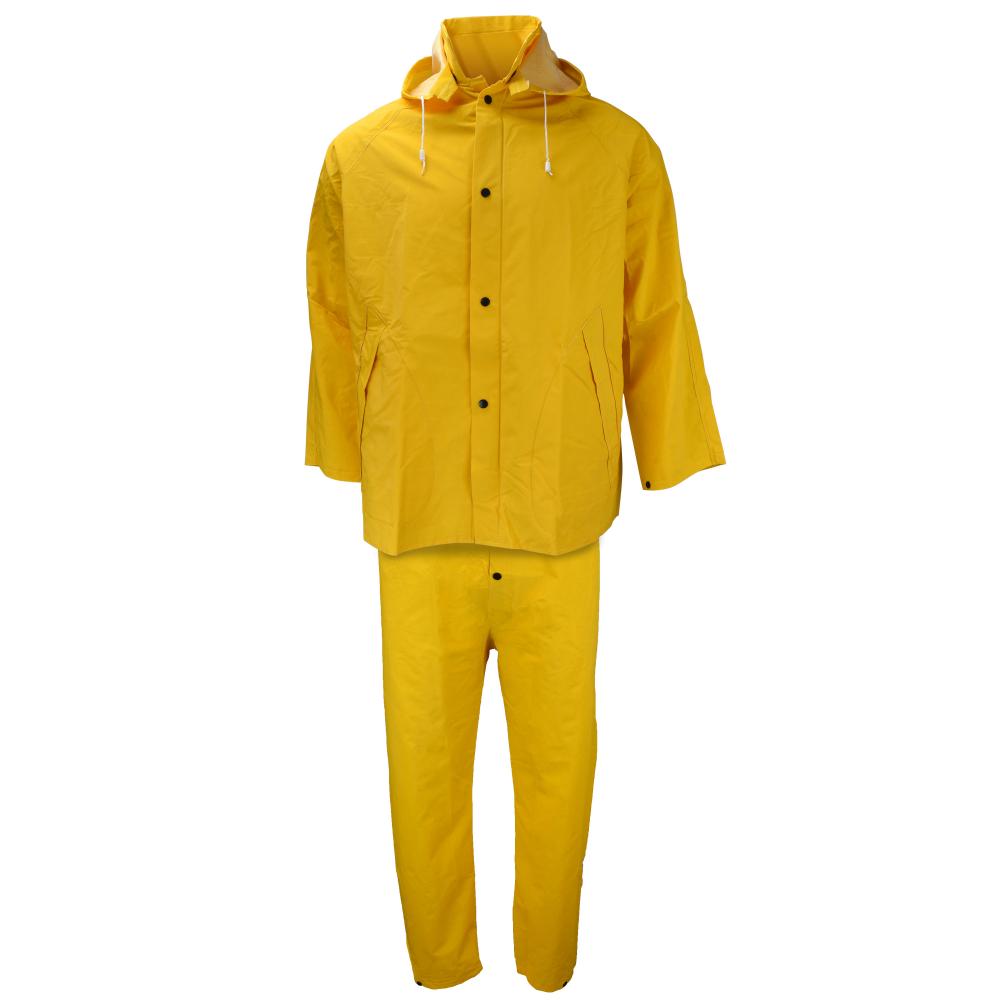 1600S Economy 3-Piece Rain Suit - Safety Yellow - Size S<span class=' ItemWarning' style='display:block;'>Item is usually in stock, but we&#39;ll be in touch if there&#39;s a problem<br /></span>