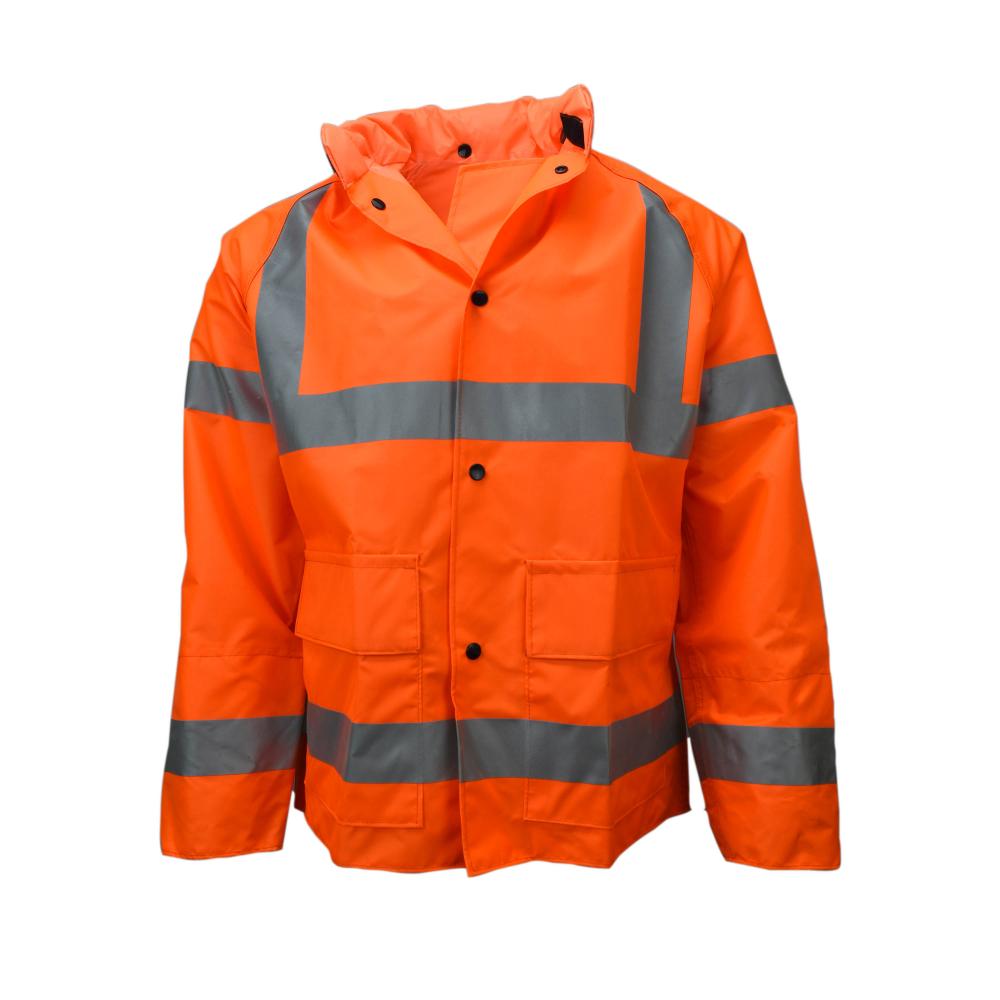 9002AJ Telcom Jacket with Hood - Fluorescent Orange - Size 4X<span class=' ItemWarning' style='display:block;'>Item is usually in stock, but we&#39;ll be in touch if there&#39;s a problem<br /></span>