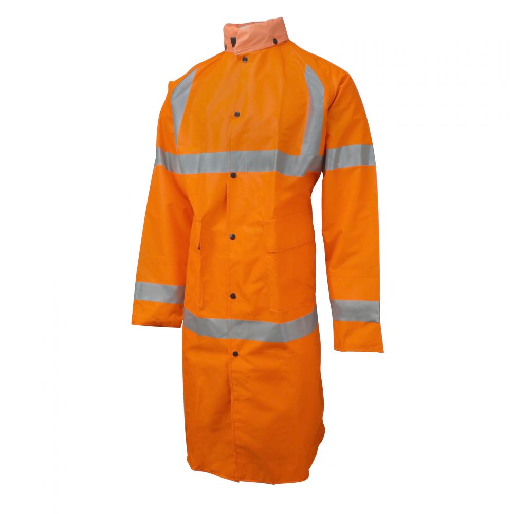 9002AC Telcom Coat with Hood - Fluorescent Orange - Size L<span class=' ItemWarning' style='display:block;'>Item is usually in stock, but we&#39;ll be in touch if there&#39;s a problem<br /></span>