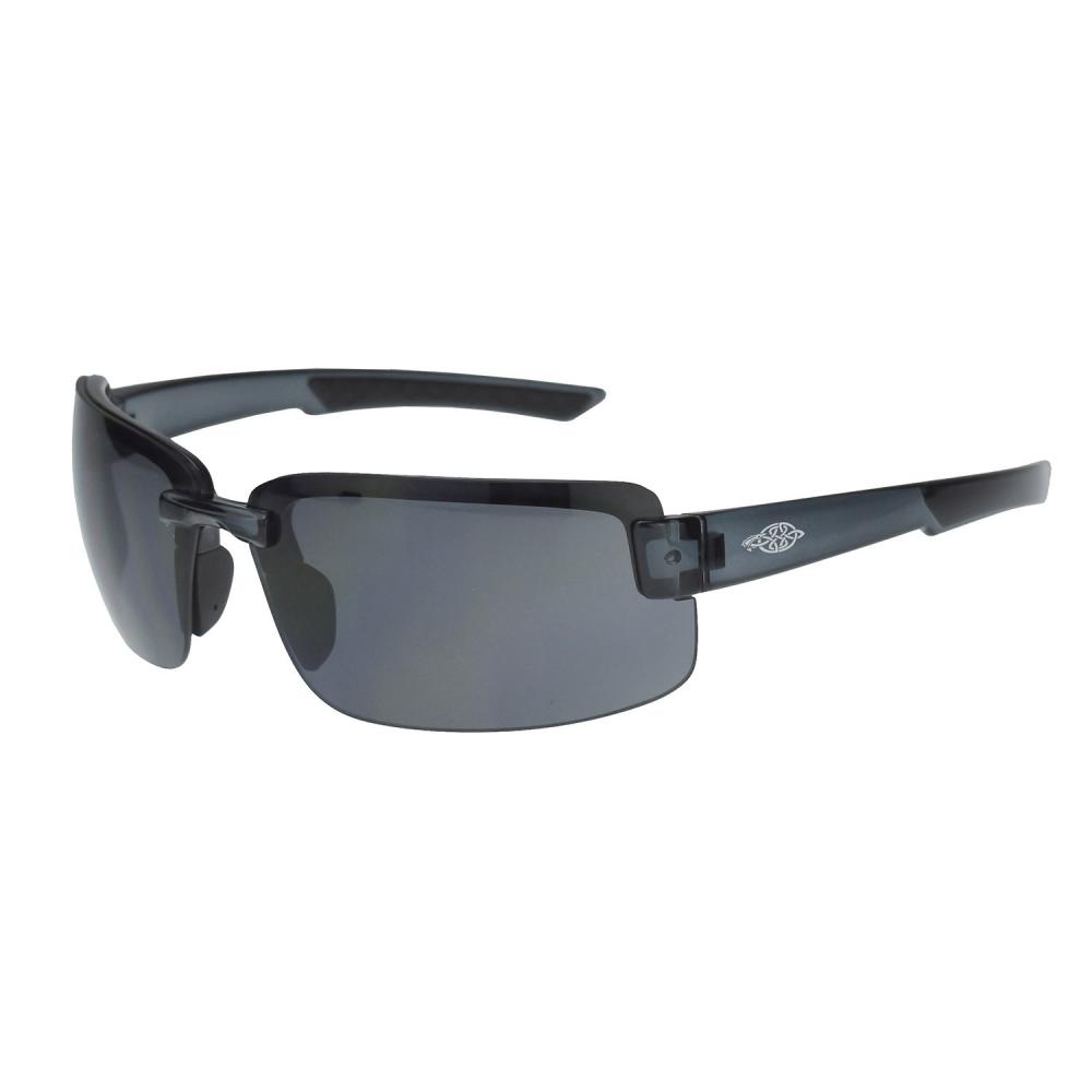 ES6 Premium Safety Eyewear - Crystal Black Frame - Smoke Lens<span class=' ItemWarning' style='display:block;'>Item is usually in stock, but we&#39;ll be in touch if there&#39;s a problem<br /></span>